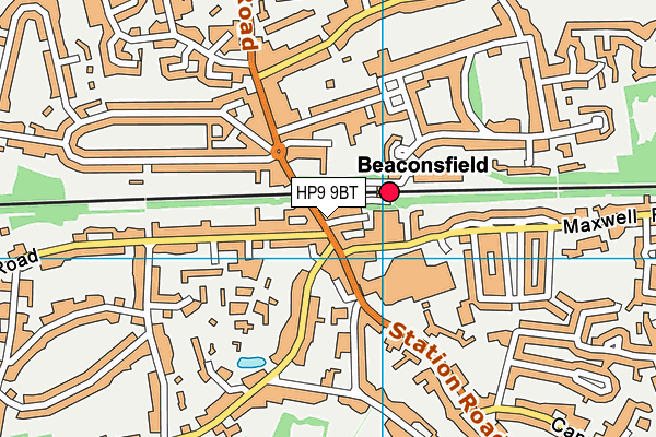 HP9 9BT map - OS VectorMap District (Ordnance Survey)