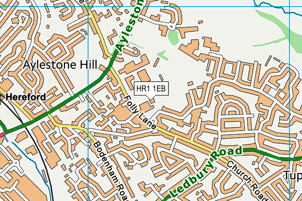 HR1 1EB map - OS VectorMap District (Ordnance Survey)