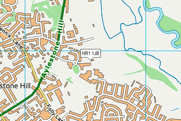 HR1 1JB map - OS VectorMap District (Ordnance Survey)