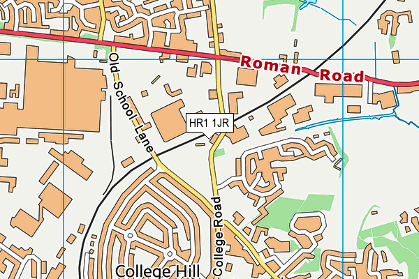 HR1 1JR map - OS VectorMap District (Ordnance Survey)