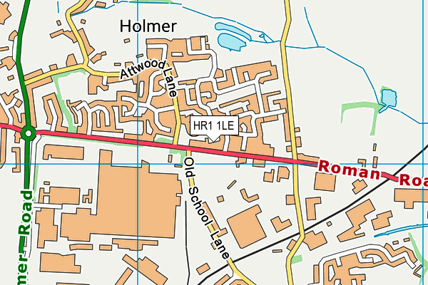 HR1 1LE map - OS VectorMap District (Ordnance Survey)
