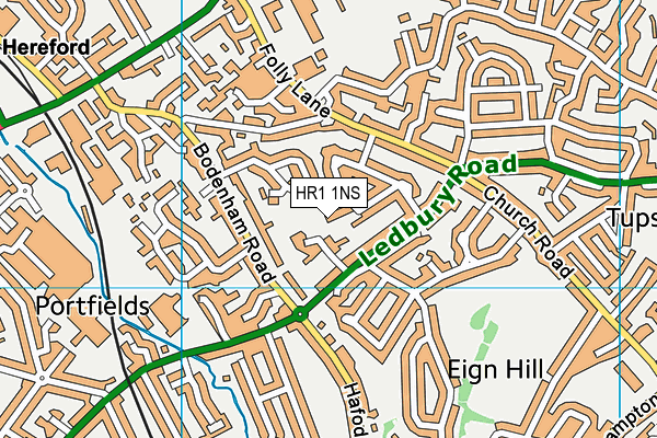 HR1 1NS map - OS VectorMap District (Ordnance Survey)