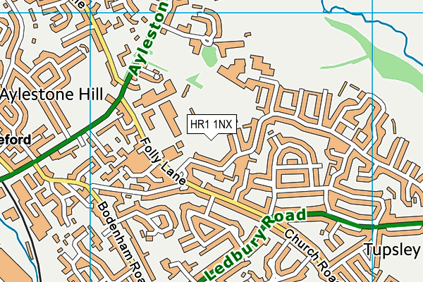 HR1 1NX map - OS VectorMap District (Ordnance Survey)