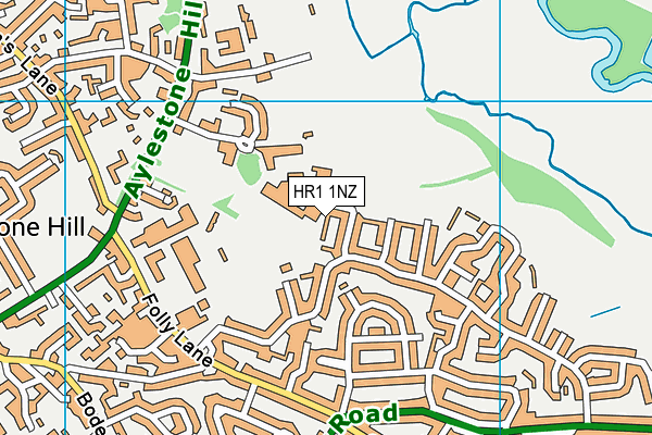 HR1 1NZ map - OS VectorMap District (Ordnance Survey)