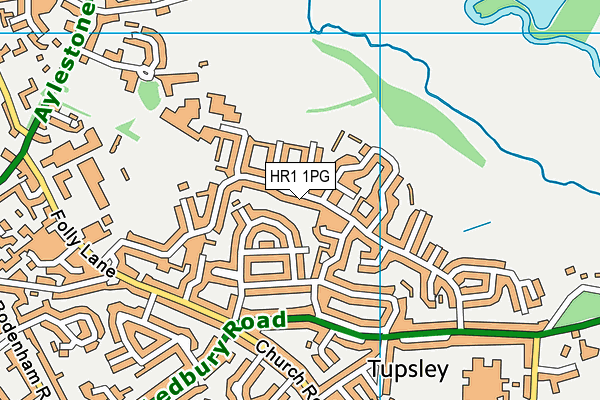 HR1 1PG map - OS VectorMap District (Ordnance Survey)