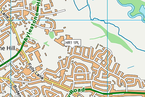 HR1 1PL map - OS VectorMap District (Ordnance Survey)