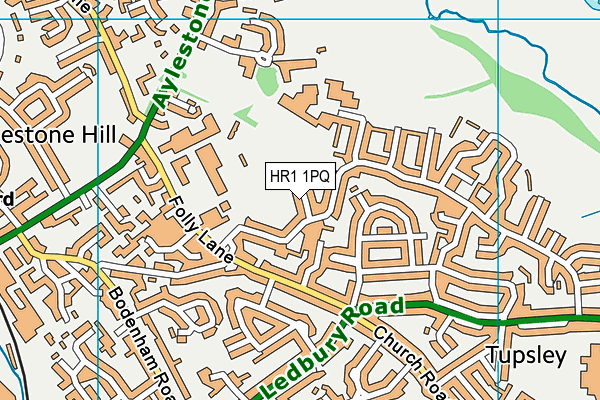 HR1 1PQ map - OS VectorMap District (Ordnance Survey)