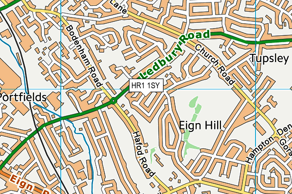 HR1 1SY map - OS VectorMap District (Ordnance Survey)