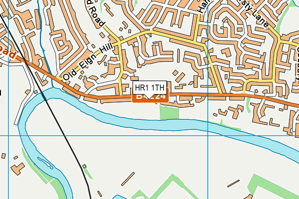 HR1 1TH map - OS VectorMap District (Ordnance Survey)