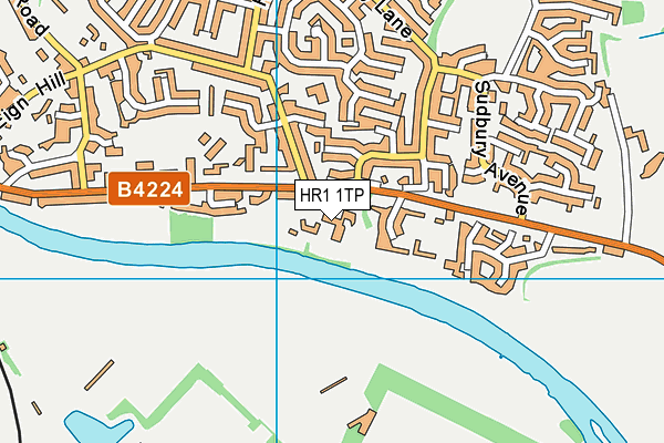 HR1 1TP map - OS VectorMap District (Ordnance Survey)