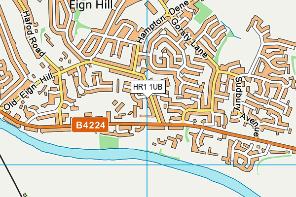 HR1 1UB map - OS VectorMap District (Ordnance Survey)