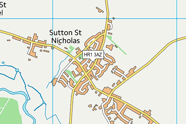 Sutton Primary School (Closed) map (HR1 3AZ) - OS VectorMap District (Ordnance Survey)