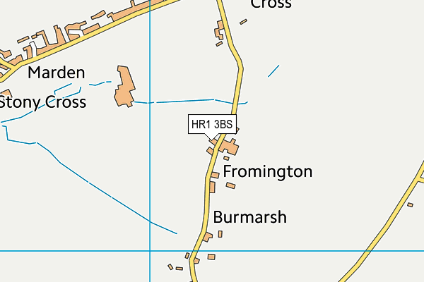 HR1 3BS map - OS VectorMap District (Ordnance Survey)