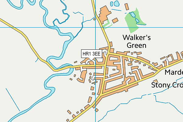 HR1 3EE map - OS VectorMap District (Ordnance Survey)
