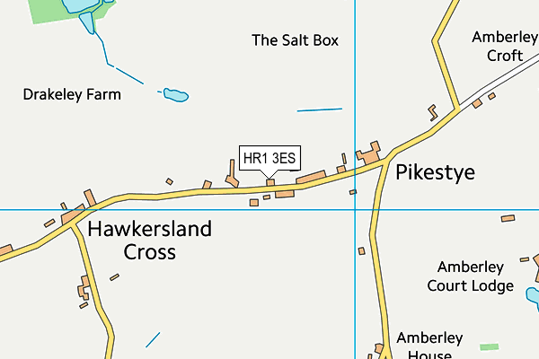 HR1 3ES map - OS VectorMap District (Ordnance Survey)