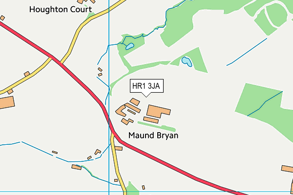 HR1 3JA map - OS VectorMap District (Ordnance Survey)