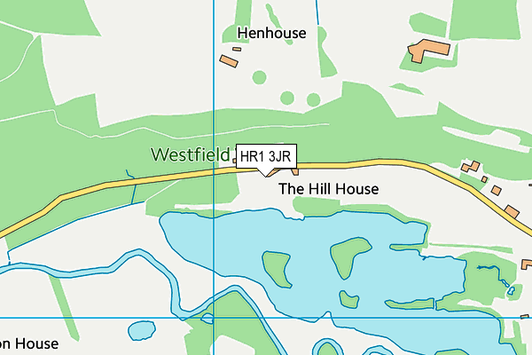 HR1 3JR map - OS VectorMap District (Ordnance Survey)