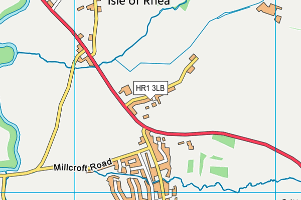 HR1 3LB map - OS VectorMap District (Ordnance Survey)