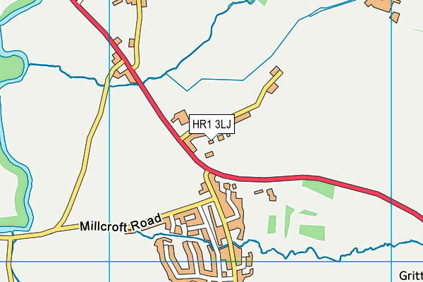 HR1 3LJ map - OS VectorMap District (Ordnance Survey)