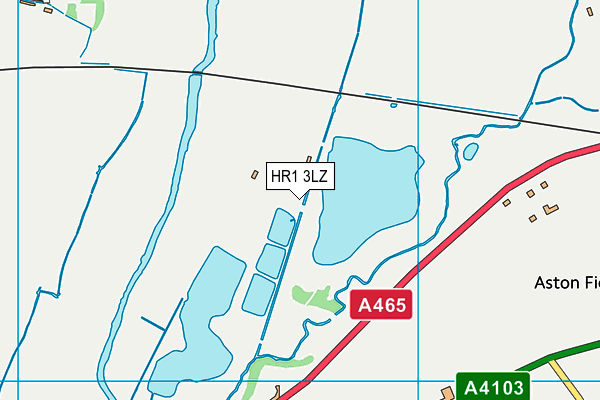 HR1 3LZ map - OS VectorMap District (Ordnance Survey)