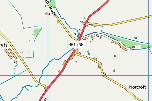 HR1 3NN map - OS VectorMap District (Ordnance Survey)