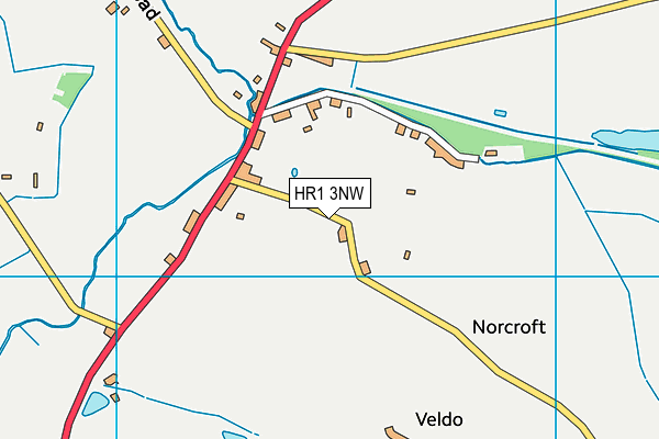 HR1 3NW map - OS VectorMap District (Ordnance Survey)