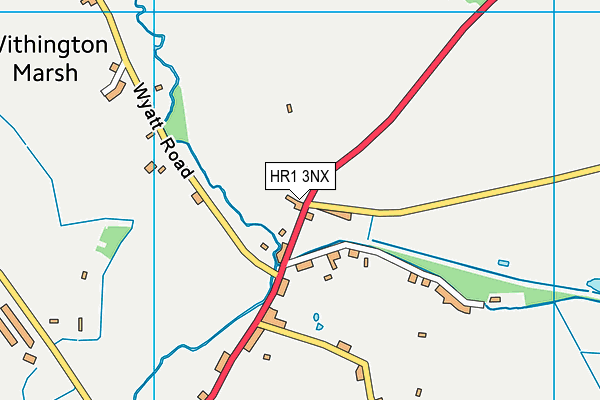 HR1 3NX map - OS VectorMap District (Ordnance Survey)