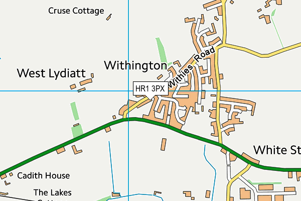 Withington Fields map (HR1 3PX) - OS VectorMap District (Ordnance Survey)
