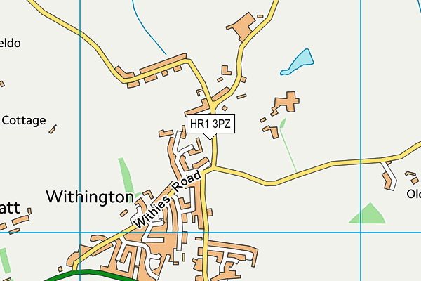 HR1 3PZ map - OS VectorMap District (Ordnance Survey)