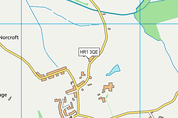 HR1 3QE map - OS VectorMap District (Ordnance Survey)