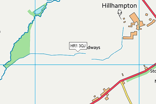 HR1 3QJ map - OS VectorMap District (Ordnance Survey)