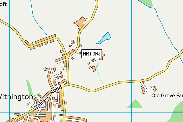 HR1 3RJ map - OS VectorMap District (Ordnance Survey)