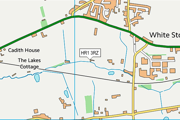 HR1 3RZ map - OS VectorMap District (Ordnance Survey)