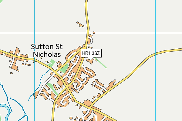 Sutton Primary Academy map (HR1 3SZ) - OS VectorMap District (Ordnance Survey)