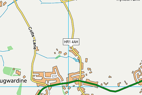 HR1 4AH map - OS VectorMap District (Ordnance Survey)