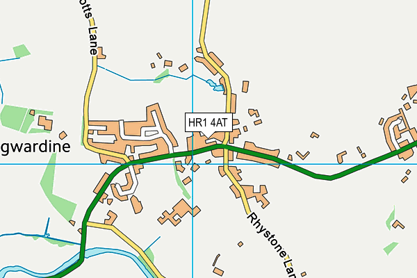 HR1 4AT map - OS VectorMap District (Ordnance Survey)