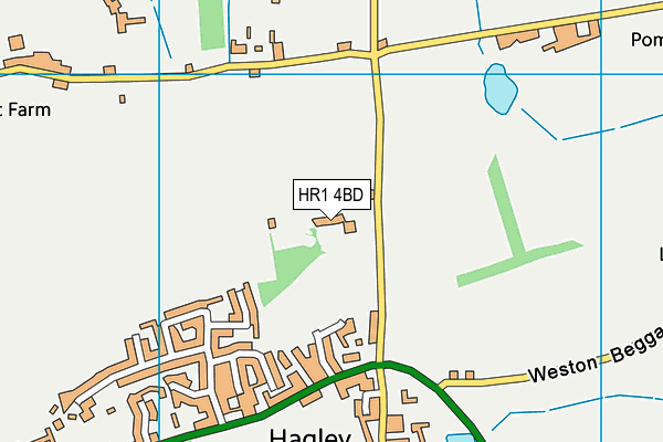 HR1 4BD map - OS VectorMap District (Ordnance Survey)
