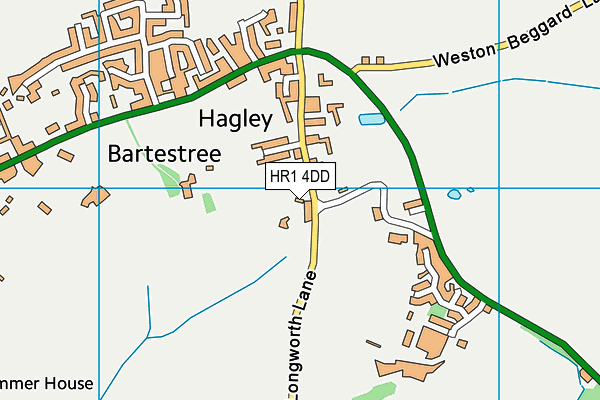 HR1 4DD map - OS VectorMap District (Ordnance Survey)