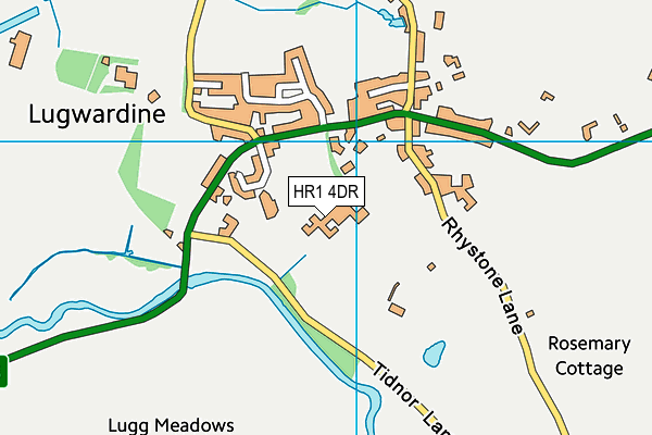 St Mary's Rc High School map (HR1 4DR) - OS VectorMap District (Ordnance Survey)
