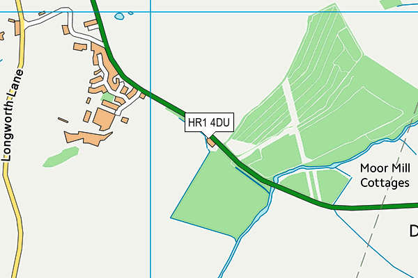 HR1 4DU map - OS VectorMap District (Ordnance Survey)