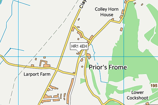 HR1 4EH map - OS VectorMap District (Ordnance Survey)
