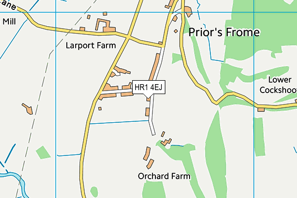 HR1 4EJ map - OS VectorMap District (Ordnance Survey)