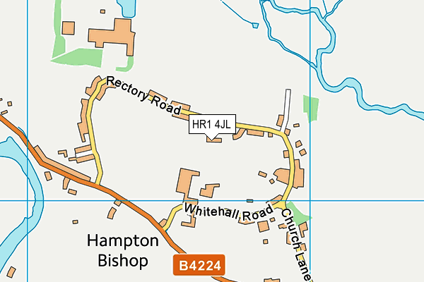 HR1 4JL map - OS VectorMap District (Ordnance Survey)