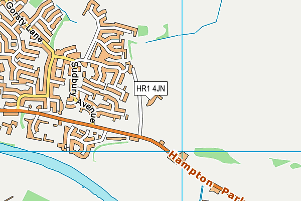 HR1 4JN map - OS VectorMap District (Ordnance Survey)