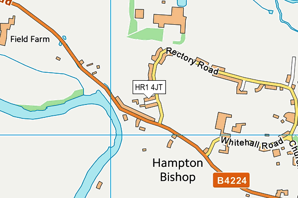 HR1 4JT map - OS VectorMap District (Ordnance Survey)