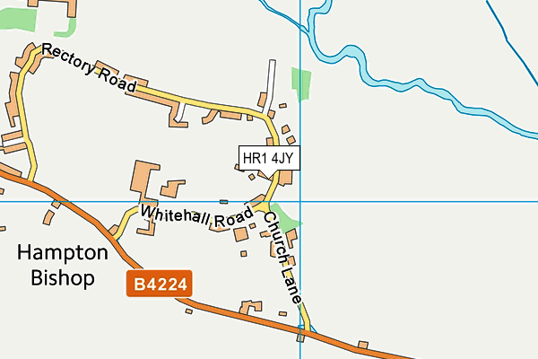 HR1 4JY map - OS VectorMap District (Ordnance Survey)