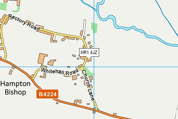 HR1 4JZ map - OS VectorMap District (Ordnance Survey)