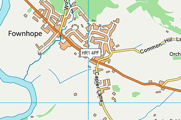 HR1 4PF map - OS VectorMap District (Ordnance Survey)