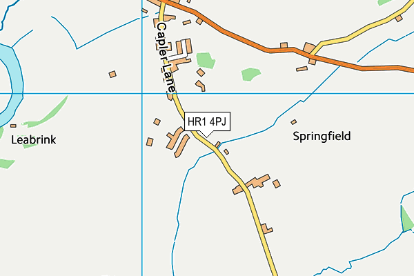 Fownhope Recreation Field map (HR1 4PJ) - OS VectorMap District (Ordnance Survey)