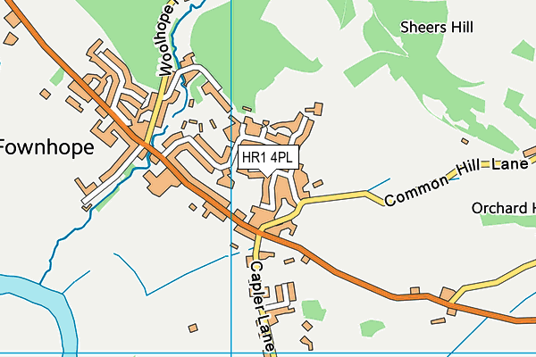HR1 4PL map - OS VectorMap District (Ordnance Survey)